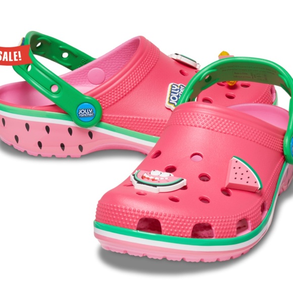 CROCS Shoes - crocs x jolly rancher watermelon W7/M5 36/37 classic clog unisex gidget candy